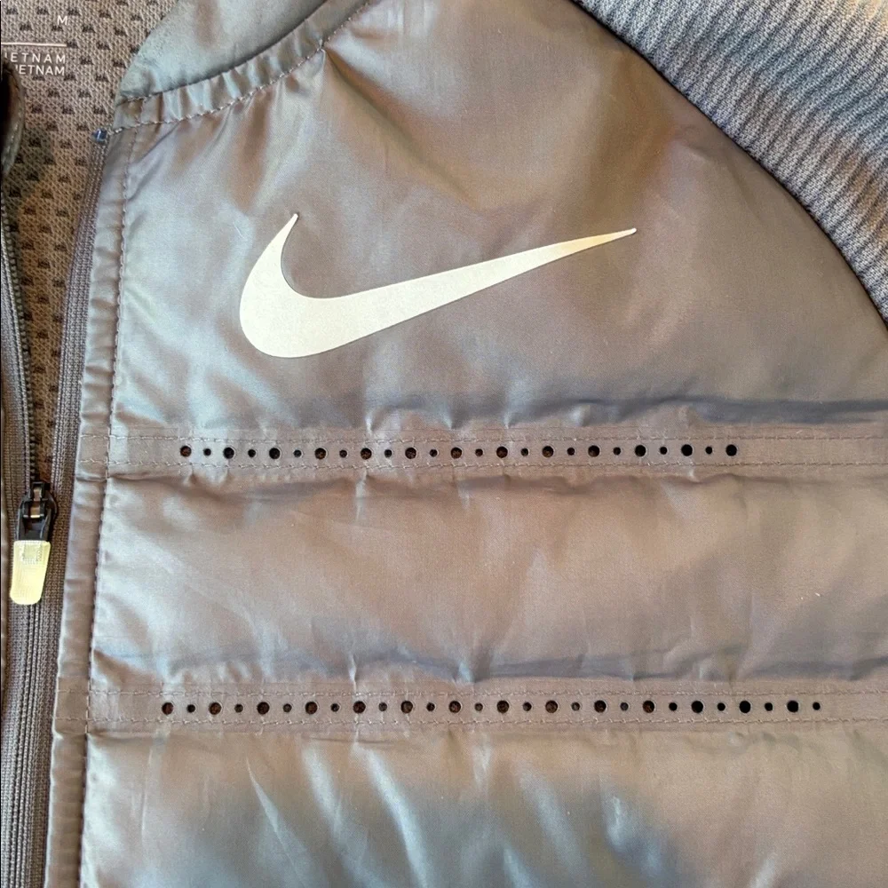 Nike Golf Aeroloft Jacket Gray Full Zip Quilted Lightweight Men’s Medium